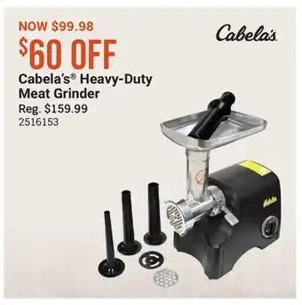Cabela's Cabela's Heavy-Duty Meat Grinder offer