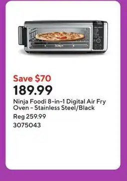 Staples Ninja Foodi 8-in-1 Digital Air Fry Oven - Stainless Steel/Black offer