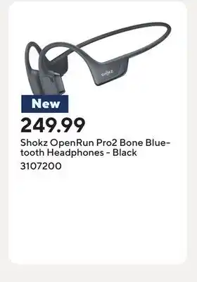 Staples Shokz OpenRun Pro2 Bone Bluetooth Headphones - Black offer
