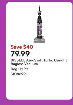 Staples BISSELL AeroSwift Turbo Upright Bagless Vacuum offer