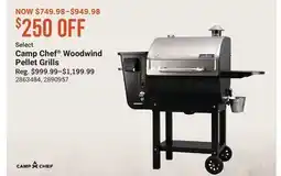 Cabela's Select Camp Chef Woodwind Pellet Grills offer