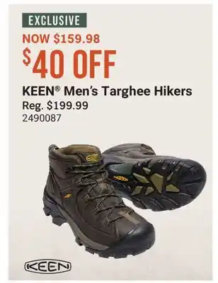 Cabela's KEEN Men's Targhee Hikers offer