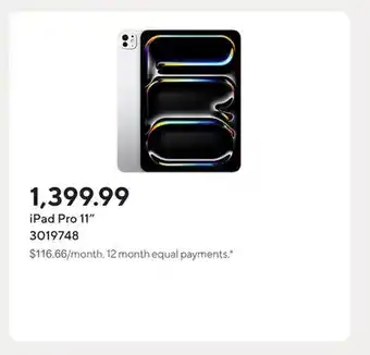 Staples iPad Pro 11 offer