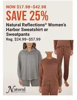 Cabela's Natural Reflections Women's Harbor Sweatshirt or Sweatpants offer
