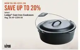 Cabela's Select Lodge Cast Iron Cookware offer