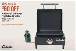 Cabela's Cabela's 1-Burner Tabletop Griddle offer