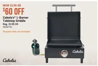 Cabela's Cabela's 1-Burner Tabletop Griddle offer