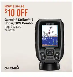 Cabela's Garmin Striker 4 Sonar/GPS Combo offer