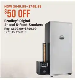 Cabela's Bradley Digital 4- and 6-Rack Smokers offer
