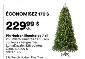 Michaels Pin Hudson illuminé de 7 pi offer
