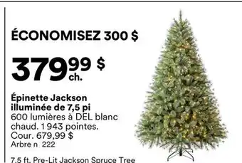 Michaels Épinette Jackson illuminée de 7,5 pi offer