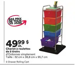 Michaels Chariot à roulettes de 5 tiroirs offer
