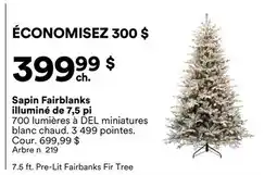 Michaels Sapin Fairblanks illuminé de 7,5 pi offer
