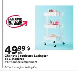 Michaels Chariots à roulettes Lexington de 3 étagères d'Ordonnez simplement offer