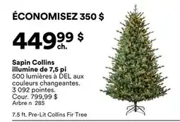 Michaels Sapin Collins illumine de 7,5 pi offer