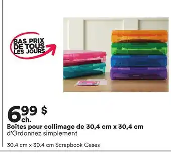 Michaels Boîtes pour collimage de 30,4 cm x 30,4 cm d'Ordonnez simplement offer