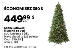 Michaels Sapin Rothwell illuminé de 9 pi offer