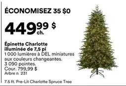 Michaels Épinette Charlotte illuminée de 7,5 pi offer