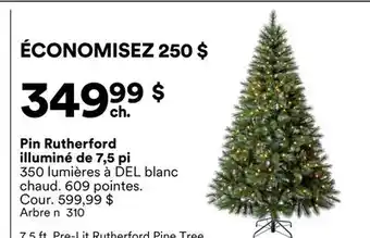 Michaels Pin Rutherford illuminé de 7,5 pi offer