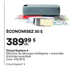 Michaels Cricut Explore 4 Machine de découpe intelligente + ensemble d'articles essentiels offer