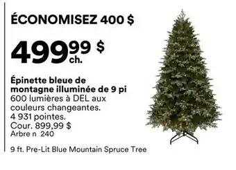 Michaels Épinette bleue de montagne illuminée de 9 pi offer