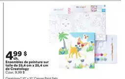 Michaels Ensembles de peinture sur toile de 25,4 cm x 25,4 cm de Creatology offer