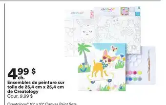 Michaels Ensembles de peinture sur toile de 25,4 cm x 25,4 cm de Creatology offer