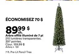 Michaels Arbre effilé illuminé de 7 pi offer