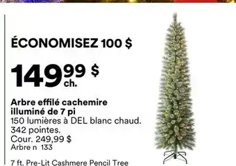 Michaels Arbre effilé cachemire illuminé de 7 pi offer