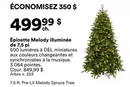 Michaels Épinette Melody illuminée de 7,5 pi offer