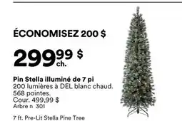 Michaels Pin Stella illuminé de 7 pi offer