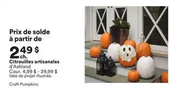 Michaels Citrouilles artisanales d'Ashland offer