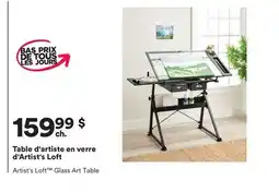 Michaels Table d'artiste en verre d'Artist's Loft offer