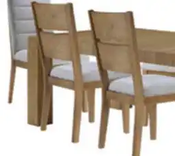 The Brick Lotus 7pc Dining Set with Table & 6 Slat-Back Chairs, Wood, 82W - Natural offer