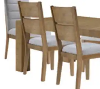 The Brick Lotus 7pc Dining Set with Table & 6 Slat-Back Chairs, Wood, 82W - Natural offer