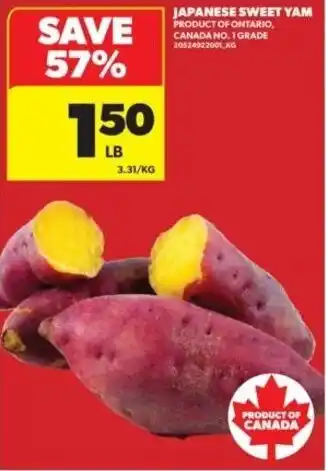 Real Canadian Superstore Japanese sweet yam offer