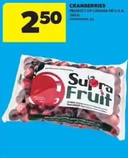 Real Canadian Superstore Cranberries offer