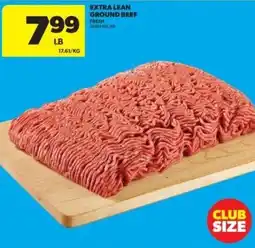 Real Canadian Superstore Extra lean ground beef offer
