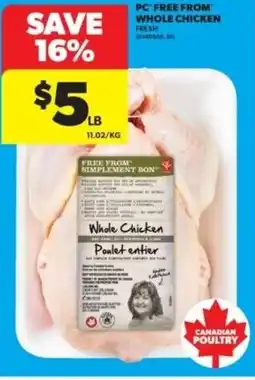Real Canadian Superstore PC free from whole chicken offer