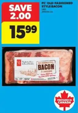 Real Canadian Superstore PC old-fashioned style bacon offer