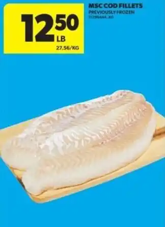 Real Canadian Superstore Msc cod fillets offer