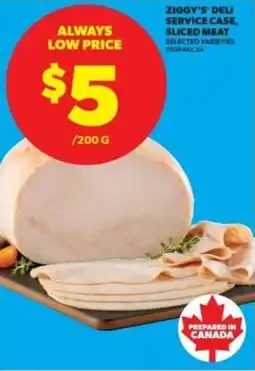 Real Canadian Superstore Ziggy's deli service case, sliced meat offer