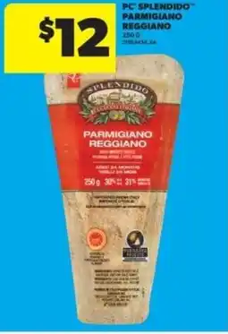 Real Canadian Superstore PC splendido parmigiano reggiano offer