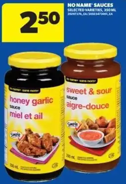 Real Canadian Superstore No name sauces offer