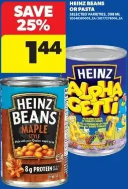 Real Canadian Superstore Heinz beans or pasta offer