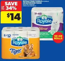 Real Canadian Superstore Royale tiger towels or bathroom tissue offer