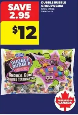 Real Canadian Superstore Dubble bubble ghoul's gum offer
