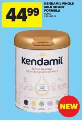 Real Canadian Superstore Kendamil whole milk infant formula offer