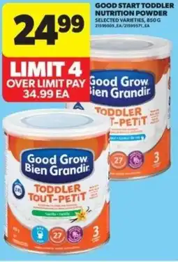 Real Canadian Superstore Good start toddler nutrition powder offer