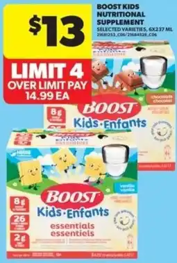 Real Canadian Superstore Boost kids nutritional supplement offer